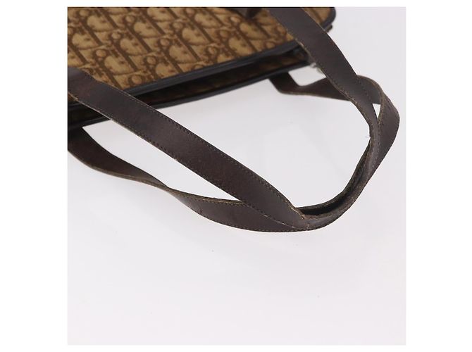 Borsa Christian Dior Trotter Beige Oro Auth 189192 D'oro - vista 7