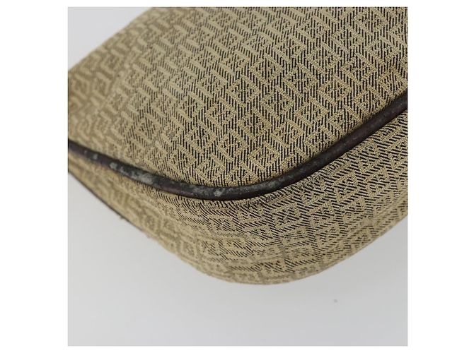FENDI Zucchino Canvas Hand Pouch Beige Gold Authentisch 188611A Golden - Ansicht 15