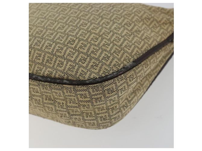 FENDI Zucchino Canvas Hand Pouch Beige Gold Authentisch 188611A Golden - Ansicht 8