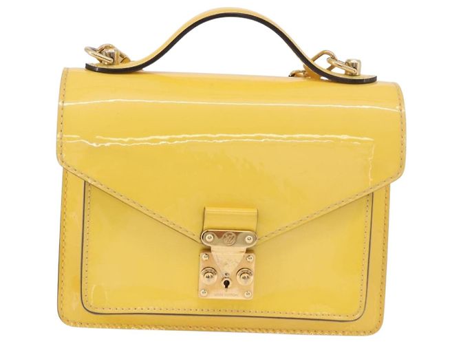 LOUIS VUITTON Borsa Monogram Vernis Monceau BB 2way Gialla LV Auth 190117A Giallo - vista 13