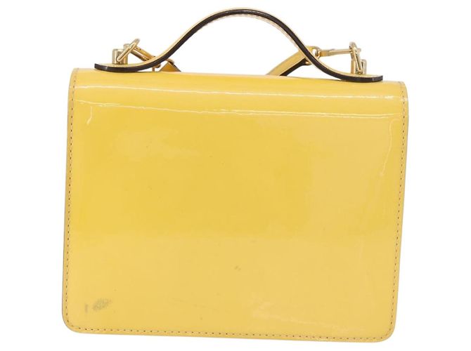 LOUIS VUITTON Borsa Monogram Vernis Monceau BB 2way Gialla LV Auth 190117A Giallo - vista 2