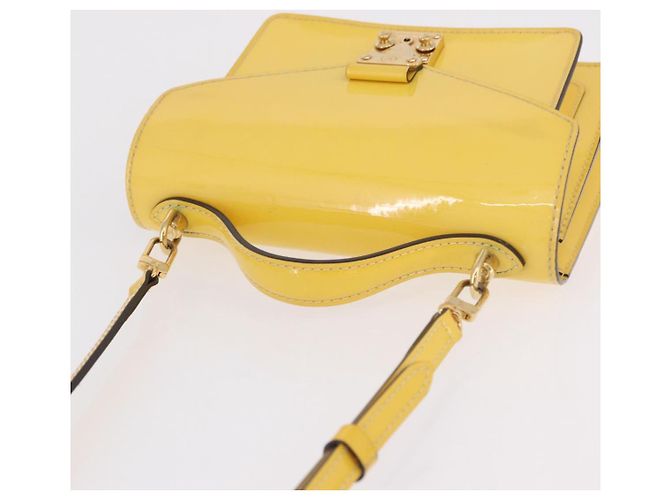 LOUIS VUITTON Borsa Monogram Vernis Monceau BB 2way Gialla LV Auth 190117A Giallo - vista 7