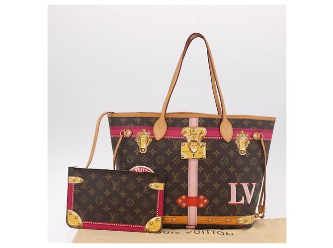 Borsa LOUIS VUITTON Summer Trunk Collection Neverfull MM M41390 LV Auth 189826SV Monogramma - vista 12