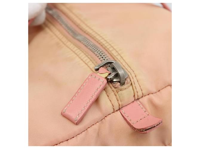 Borsa PRADA Nylon Rosa Argento Auth 189599 - vista 10