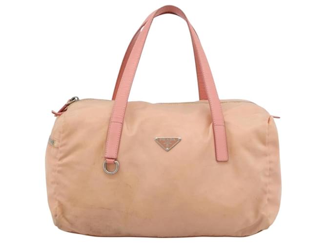 Borsa PRADA Nylon Rosa Argento Auth 189599 - vista 13