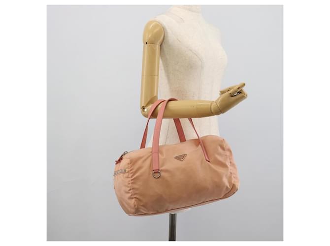 Borsa PRADA Nylon Rosa Argento Auth 189599 - vista 24