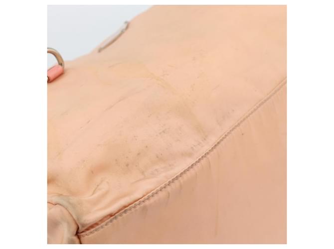 Borsa PRADA Nylon Rosa Argento Auth 189599 - vista 9