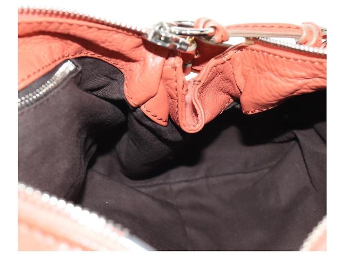 Chloé Borsa a mano Chloe Paddington in pelle Arancione Oro Argento Autentica am12020SAM D'oro - vista 20