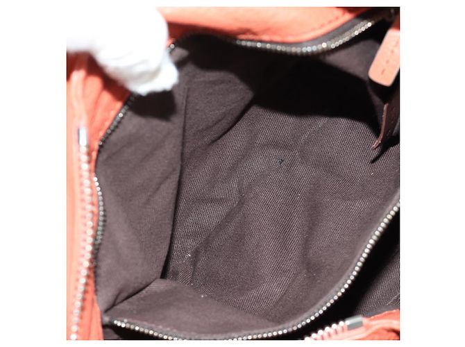 Chloé Borsa a mano Chloe Paddington in pelle Arancione Oro Argento Autentica am12020SAM D'oro - vista 23