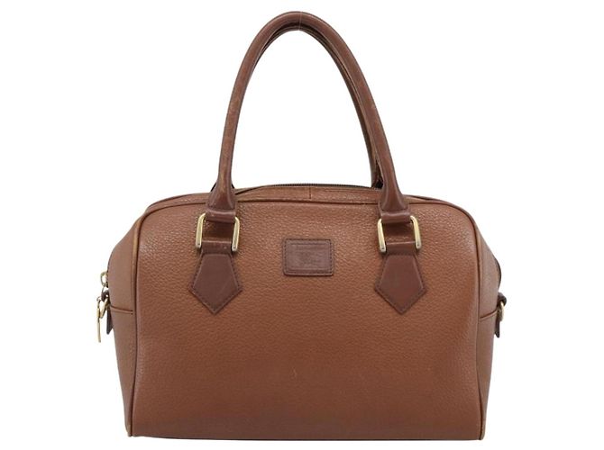 Borsa Burberry in pelle marrone oro Auth ep15010 D'oro - vista 13