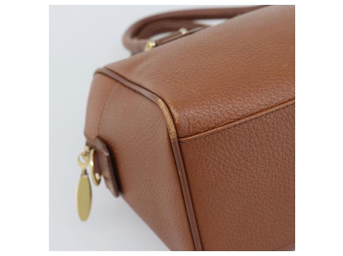 Borsa Burberry in pelle marrone oro Auth ep15010 D'oro - vista 14
