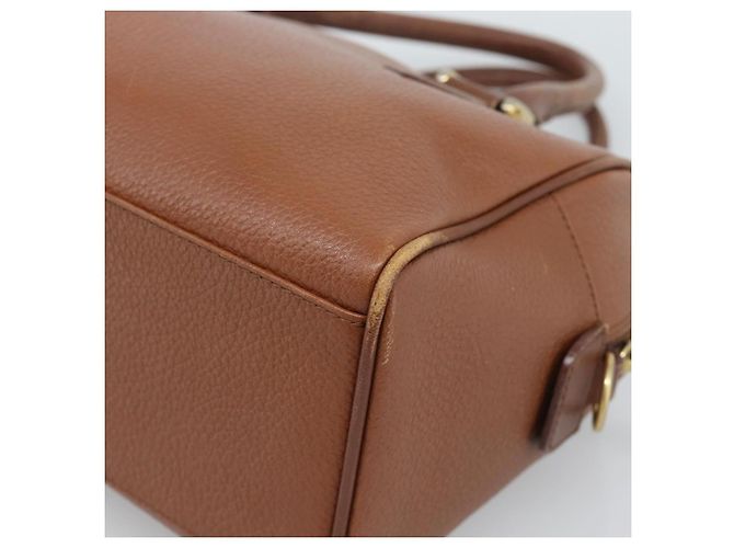 Borsa Burberry in pelle marrone oro Auth ep15010 D'oro - vista 15