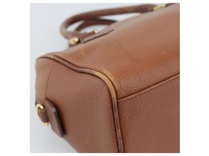 Borsa Burberry in pelle marrone oro Auth ep15010 D'oro - vista 16