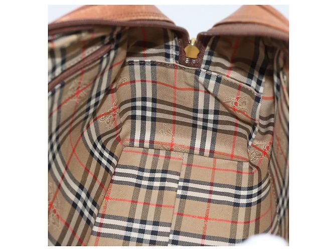 Borsa Burberry in pelle marrone oro Auth ep15010 D'oro - vista 17