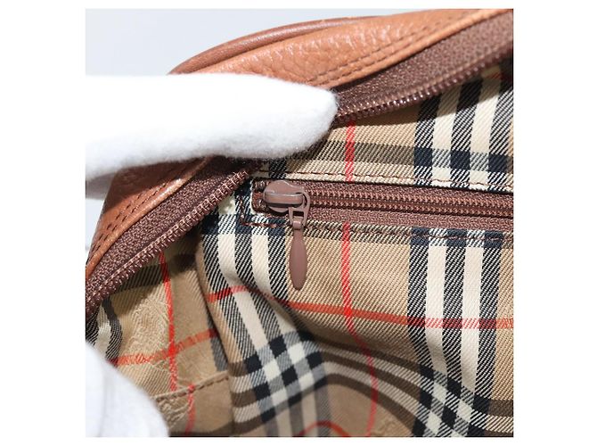 Borsa Burberry in pelle marrone oro Auth ep15010 D'oro - vista 19