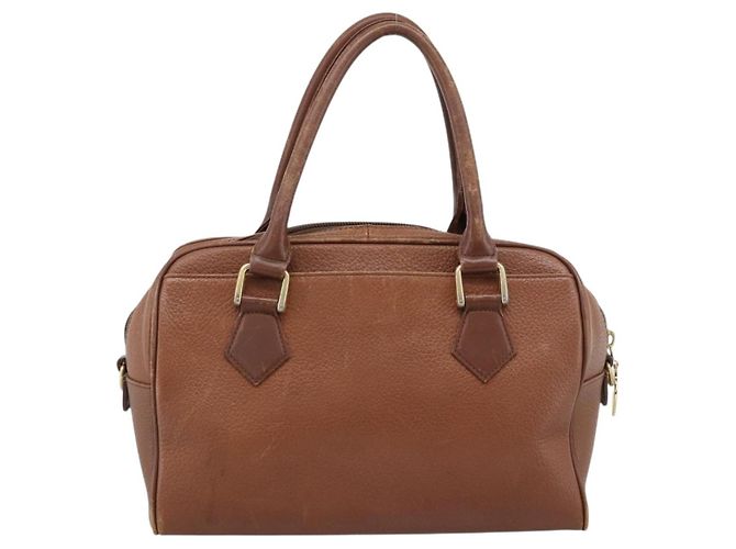 Borsa Burberry in pelle marrone oro Auth ep15010 D'oro - vista 2