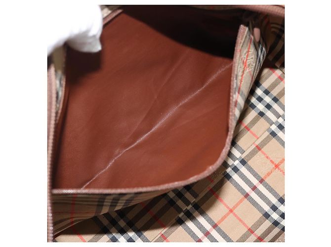 Borsa Burberry in pelle marrone oro Auth ep15010 D'oro - vista 20