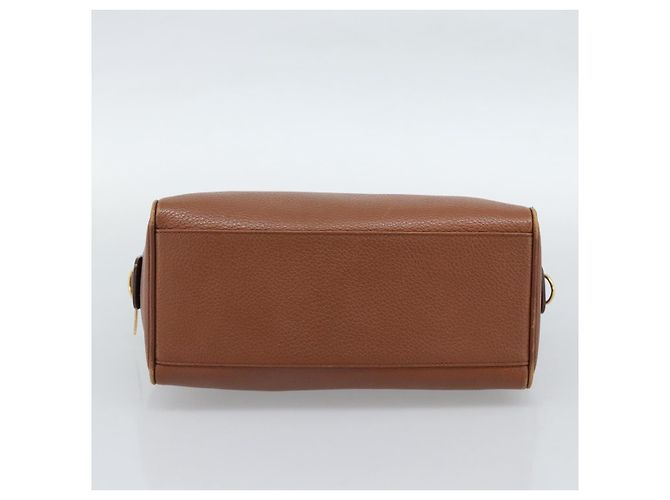 Borsa Burberry in pelle marrone oro Auth ep15010 D'oro - vista 5