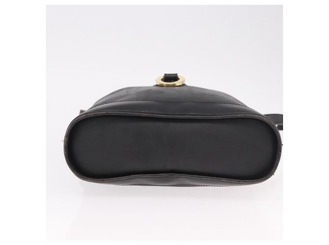 Borsa a tracolla Christian Dior Trotter PVC Nero Oro Auth bs35923 D'oro - vista 10