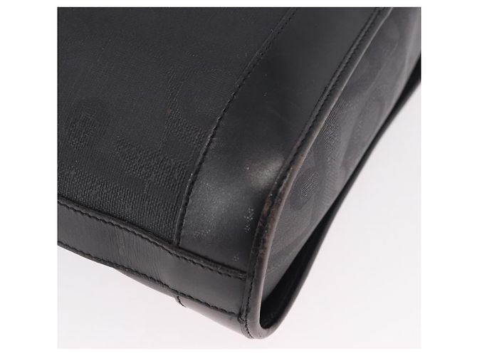 Borsa a tracolla Christian Dior Trotter PVC Nero Oro Auth bs35923 D'oro - vista 13