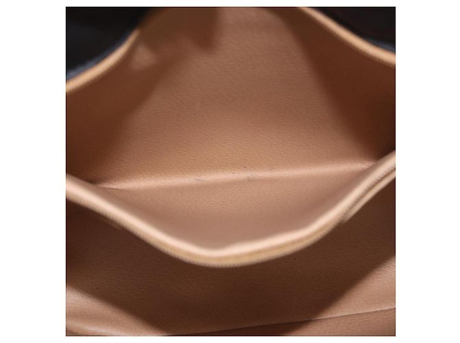 Borsa a tracolla Christian Dior Trotter PVC Nero Oro Auth bs35923 D'oro - vista 24