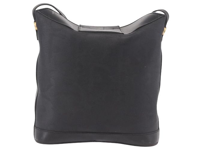 Borsa a tracolla Christian Dior Trotter PVC Nero Oro Auth bs35923 D'oro - vista 3