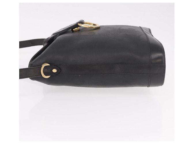 Borsa a tracolla Christian Dior Trotter PVC Nero Oro Auth bs35923 D'oro - vista 5