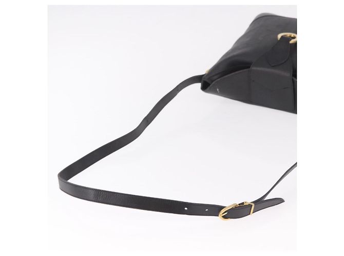 Borsa a tracolla Christian Dior Trotter PVC Nero Oro Auth bs35923 D'oro - vista 8