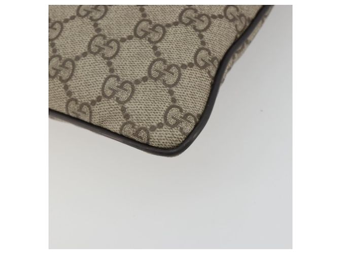 Borsa a tracolla GUCCI GG Supreme PVC Beige Argento 141626 Auth 190277A - vista 12