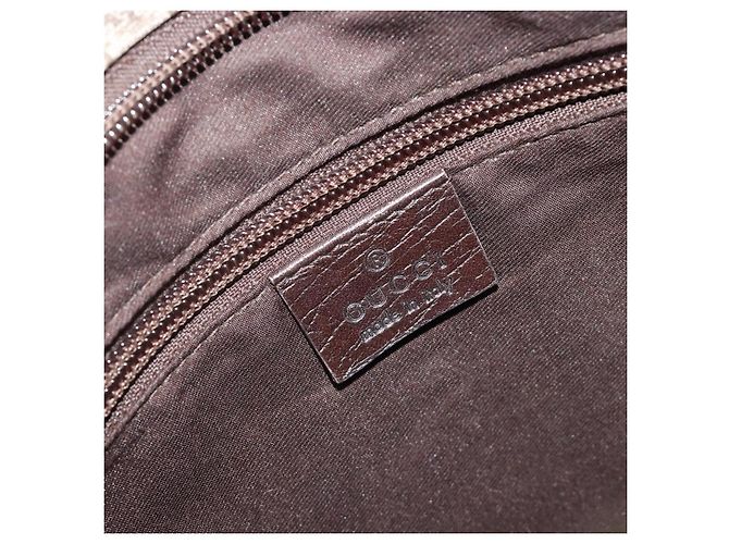 Borsa a tracolla GUCCI GG Supreme PVC Beige Argento 141626 Auth 190277A - vista 16