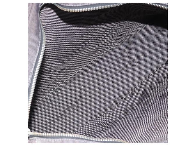 Hermès HERMES Her Line MM Handtasche Canvas Grau Silber Authentisch 189544 Braun - Ansicht 15