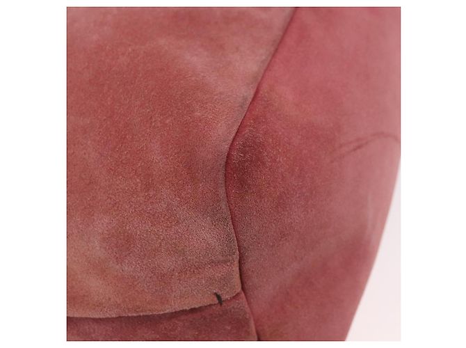 Borsa a Spalla Miu Miu in Scamosciato Rosa e Argento Autentica 189307 - vista 14