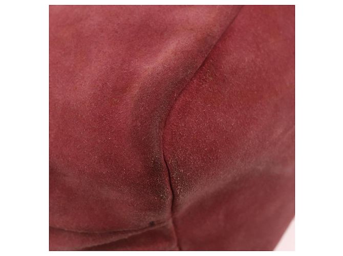 Borsa a Spalla Miu Miu in Scamosciato Rosa e Argento Autentica 189307 - vista 16