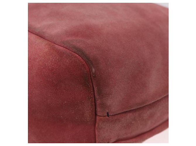 Borsa a Spalla Miu Miu in Scamosciato Rosa e Argento Autentica 189307 - vista 9
