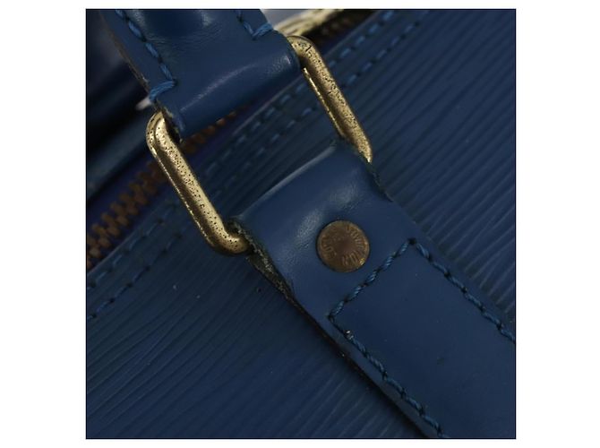 LOUIS VUITTON Epi Keepall 50 Boston Bag Blue M42965 LV Auth bs35627 - vista 18