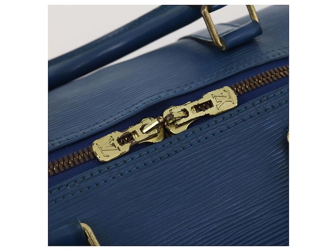 LOUIS VUITTON Epi Keepall 50 Boston Bag Blue M42965 LV Auth bs35627 - vista 20
