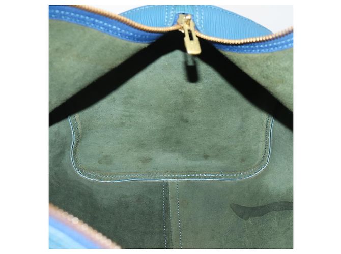 LOUIS VUITTON Epi Keepall 50 Boston Bag Blue M42965 LV Auth bs35627 - vista 22
