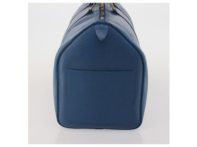 LOUIS VUITTON Epi Keepall 50 Boston Bag Blue M42965 LV Auth bs35627 - vista 3
