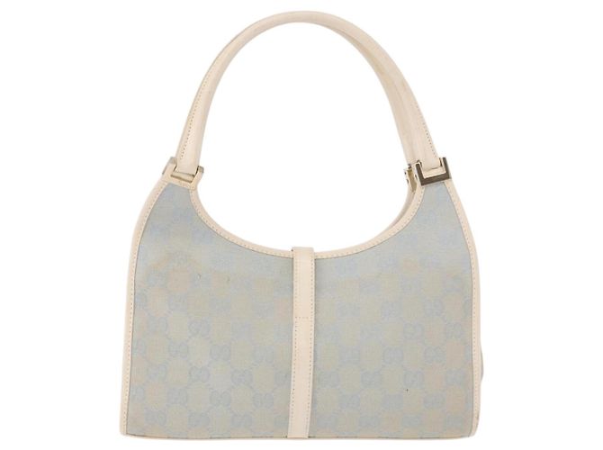 Borsa a mano Jackie GG Canvas Gucci azzurro chiaro oro 002 5068 Auth 190748 D'oro Blu chiaro - vista 3