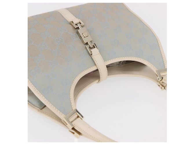 Borsa a mano Jackie GG Canvas Gucci azzurro chiaro oro 002 5068 Auth 190748 D'oro Blu chiaro - vista 7