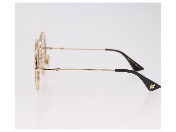 Gafas de sol GUCCI metal Marrón Auth 189575M Castaño - vista 8