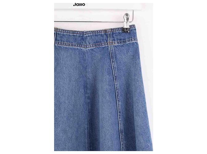 Falda de algodón azul Ulla Johnson - vista 2
