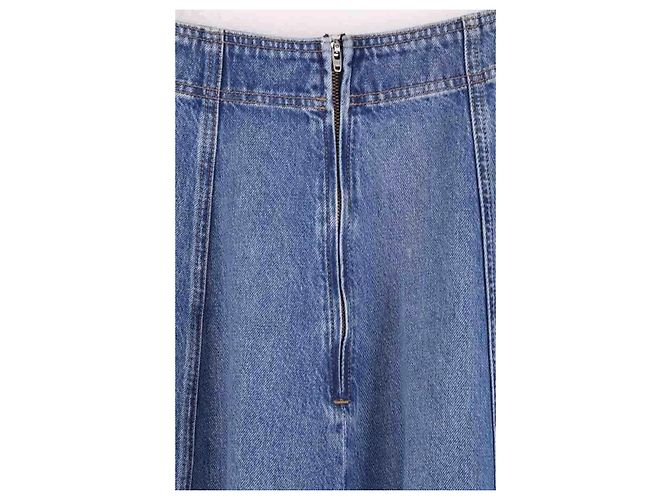 Falda de algodón azul Ulla Johnson - vista 4