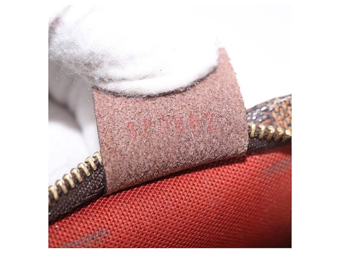 LOUIS VUITTON Damier Ebene Trousse Make Up Pouch N51982 LV Auth ka5085 - vista 12