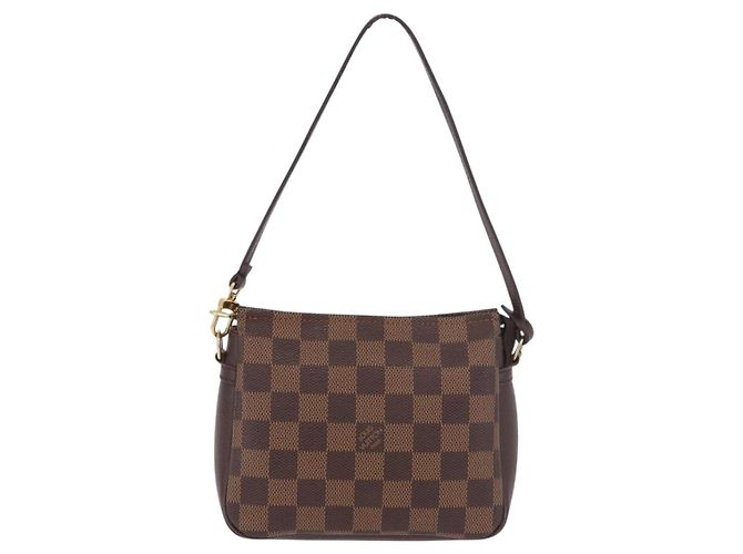 LOUIS VUITTON Damier Ebene Trousse Make Up Pouch N51982 LV Auth ka5085 - vista 13