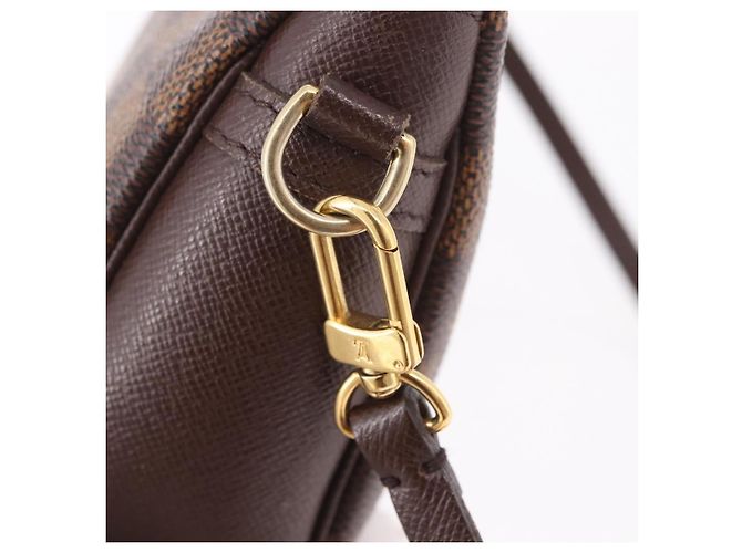 LOUIS VUITTON Damier Ebene Trousse Make Up Pouch N51982 LV Auth ka5085 - vista 18