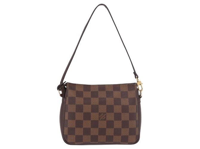 LOUIS VUITTON Damier Ebene Trousse Make Up Pouch N51982 LV Auth ka5085 - vista 2