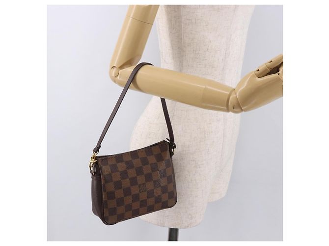 LOUIS VUITTON Damier Ebene Trousse Make Up Pouch N51982 LV Auth ka5085 - vista 22