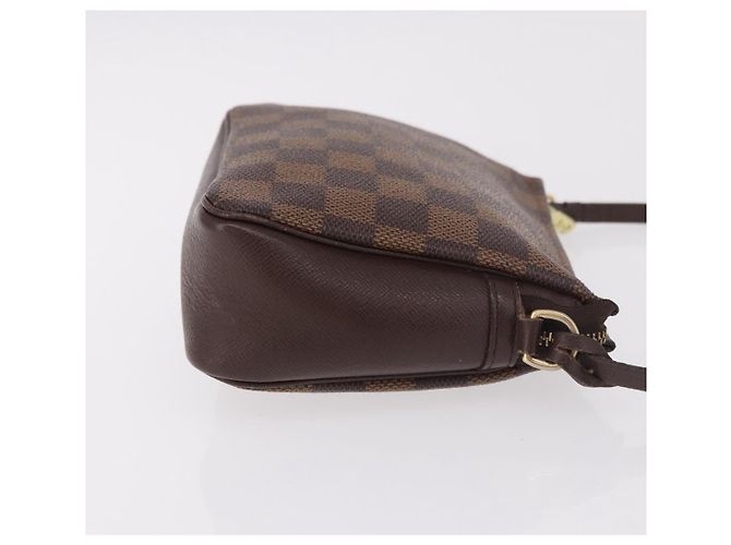 LOUIS VUITTON Damier Ebene Trousse Make Up Pouch N51982 LV Auth ka5085 - vista 3