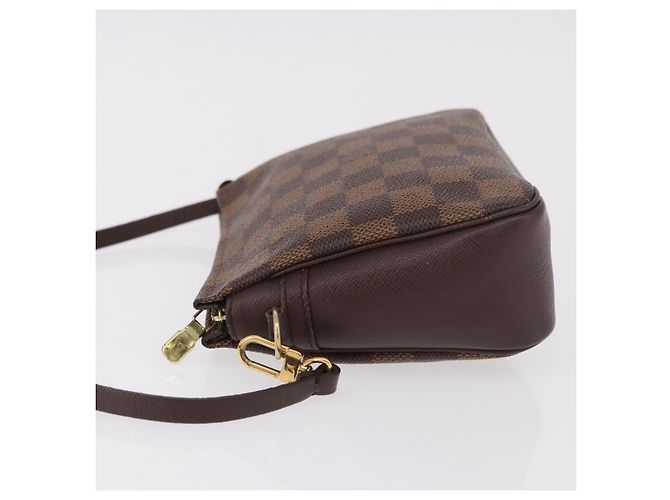LOUIS VUITTON Damier Ebene Trousse Make Up Pouch N51982 LV Auth ka5085 - vista 4